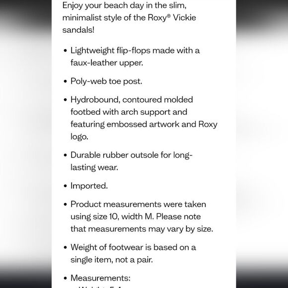 Roxy Vickie Flip-Flop Sandals- Pink - Picture 7 of 7